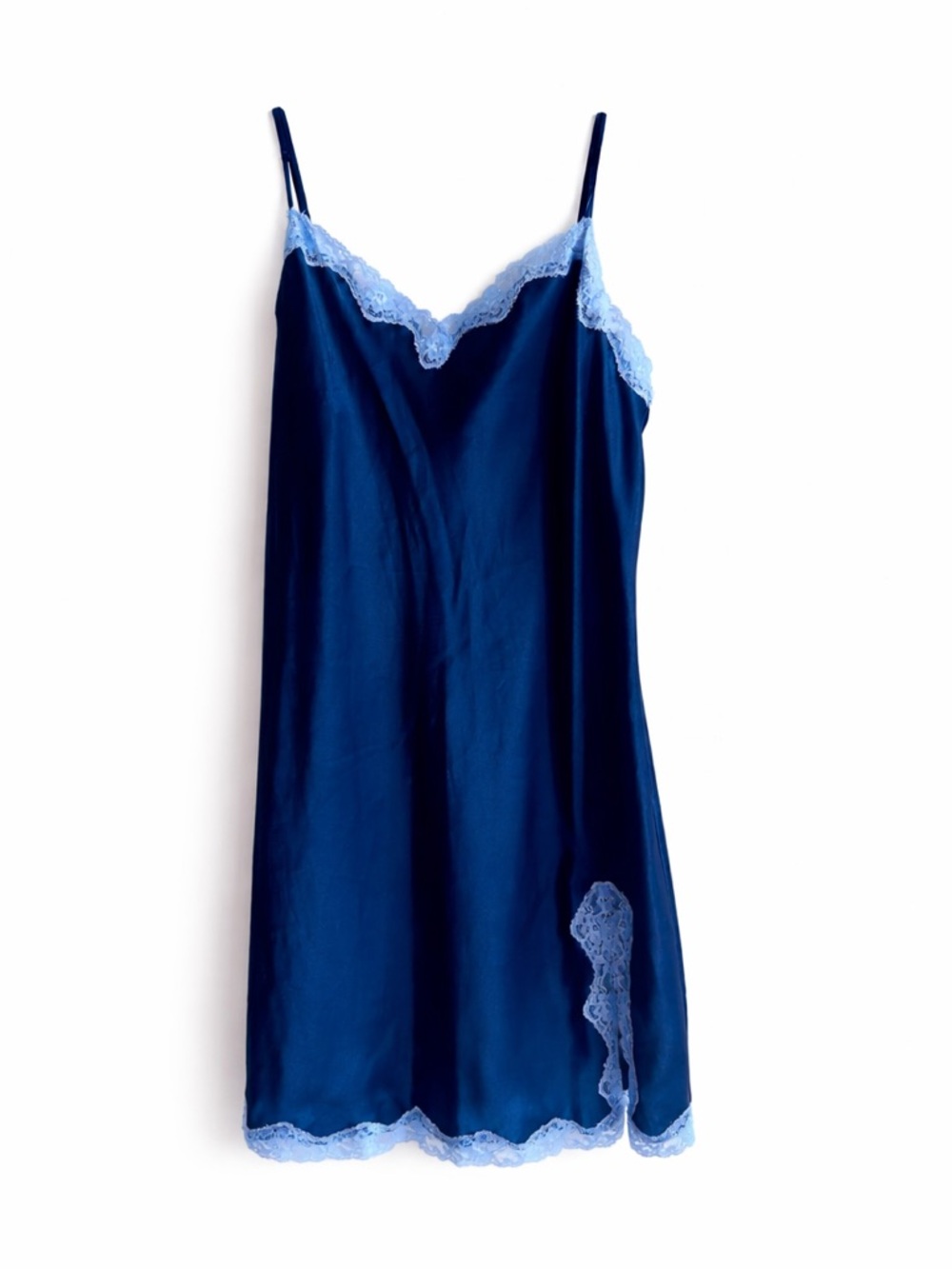 Victoria’s Secret Dark Blue Satin Slip Dress